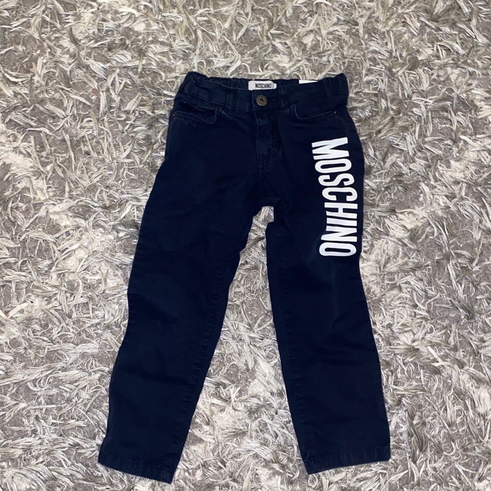 Moschino Kids Dark Blue Casual Pants